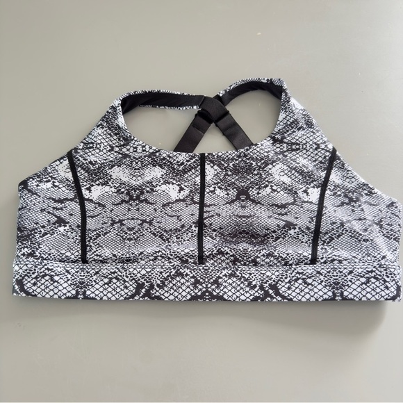 Zyia Active Light n Tight Adjustable Sports Bra Cobra Metallic Size XXL - Picture 2 of 6